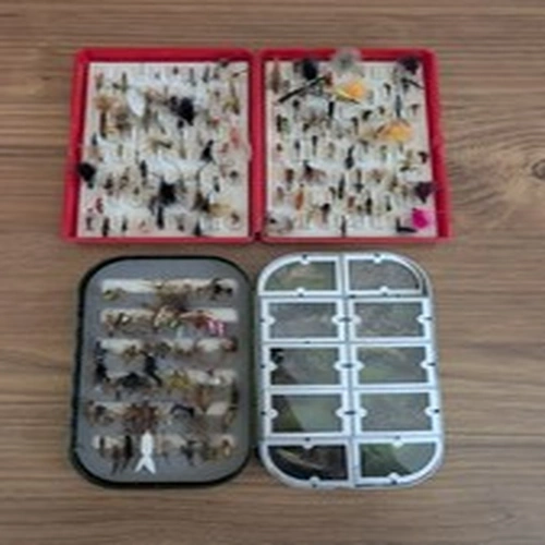 Job Lot Of Fly Boxes And Flies