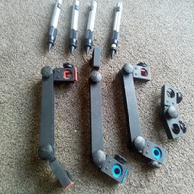 3 Seymo fishing box brackets 15 " long one short bracket 4 short legs