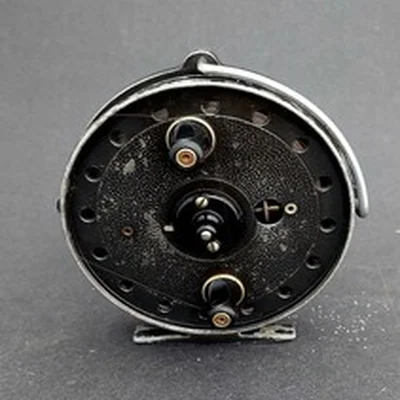 J W Young & Sons Trudex. 4" VINTAGE Centrepin Fishing Reel Made In England VGC