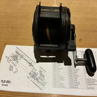 Shimano TLD 20 Sea Fishing Multiplier Reel.  VG used, serviced, braid, TLD20.