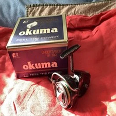 OKUMA UNDERTAKER UR 30 M  3 BOX WITH UNKNOWN OLD ENGLISH FISHING REEL INSIDE