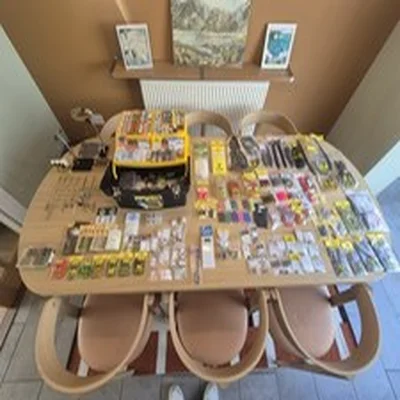 Huge Fly Tying Job Lot of Premium Fly Tying Materials - Anvil Vice, Tungsten Etc