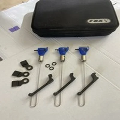 Fox Micro Swingers Carp Fishing Bobbins Hangers Set of 3 Blue