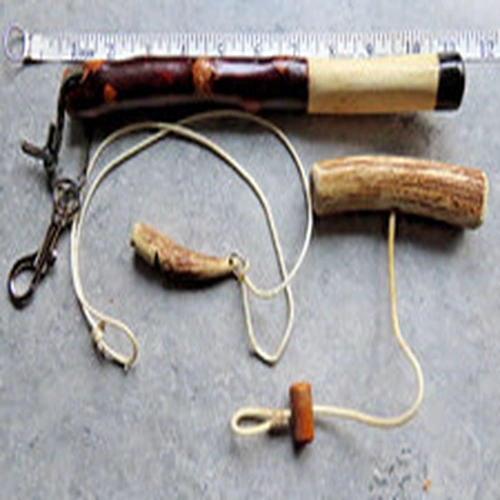 Hand Made Fishing Priest, whistle and carrier.  Hand crafted stags horn