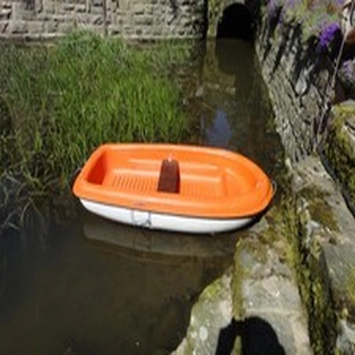 Rigid fibreglass fishing boat