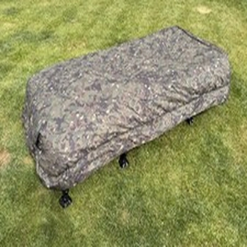 Trakker RLX 8-Leg Wide Bedchair & Trakker RLX Camo Bedchair Cover Carp Fishing