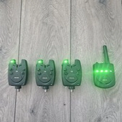 ACE i3 BITE ALARMS.. Rare Full Set Of 3 Heads , Covers, Receiver & Stand In VGC