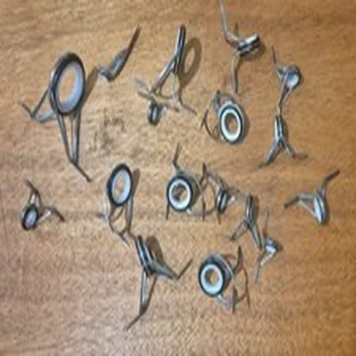 A JOB LOT OF FUJI CERAMIC ROD EYE 17 IN TOTAL USED CONDITION GOOD USABLE LOT