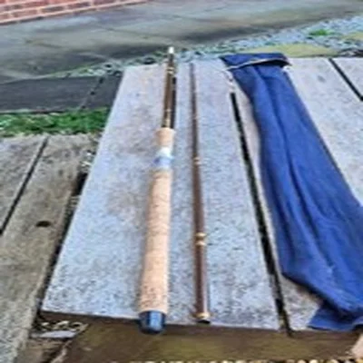 A HARDY FIBALITE SPINNING 9FT 6IN PIKE SALMON CARP FISHING IN CORRECT MAKERS BAG