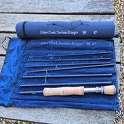 A FINE SCARCE SILVER CREEK DURHAM RANGER TRAVEL FLY ROD 7 PIECE 9FT #7 TUBE BAG