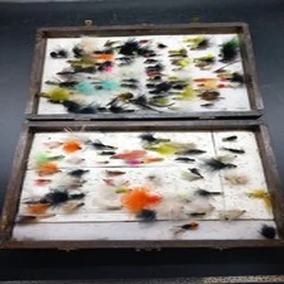 Huge Fly Fishing Set -  Various Flies And Fishing Equipment - See Photos
