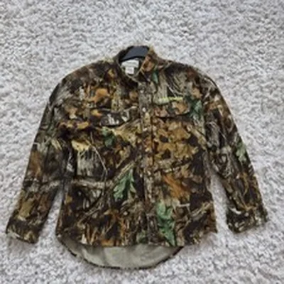Realtree Camo Pattern XL long Sleve thick Warm Shirt.