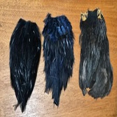 3 VINTAGE  FLY TYING CAPES AS PICTURES NICE OLD CAPES 