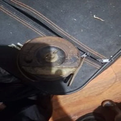 Wooden And Metal Twin Handle Fishing Reel