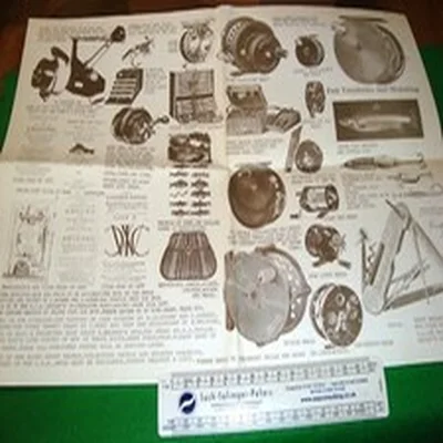 Yesterday Tackle & Books vintage fishing tackle catal &want advert promo sheet