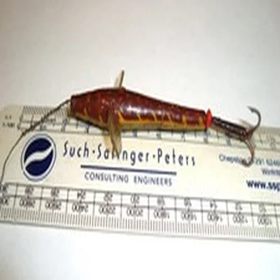 Vintage fishing old bait looking minnow vintage fishing lure minnow steel trace