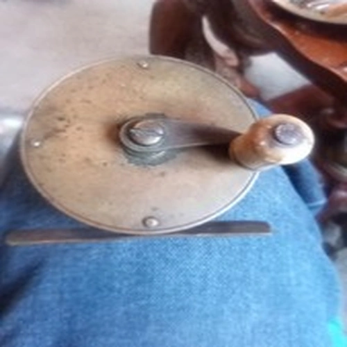 Antique Vintage Brass Fishing Reel 
