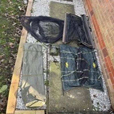 Landing Net, Weigh Sling, Flotation Sling And Water Bucket With Stink Bag.