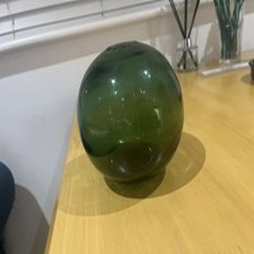 Vintage Green Glass Fishing Float Made In England