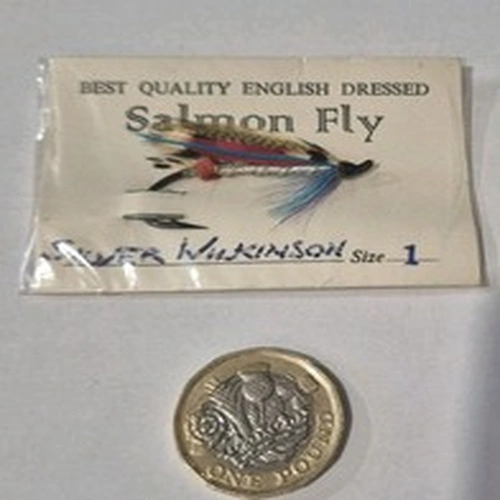 A VINTAGE SALMON FLY COLLECTORS PIECE