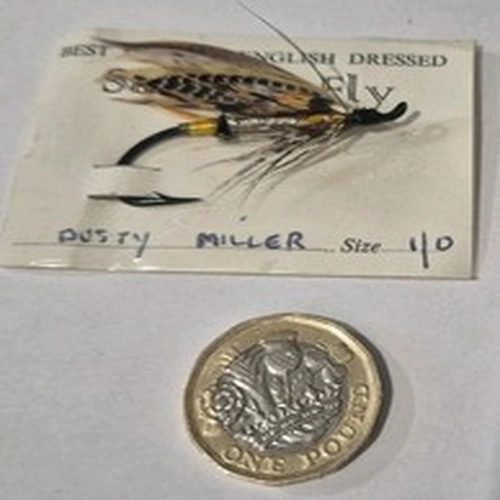 A VINTAGE SALMON FLY COLLECTORS PIECE