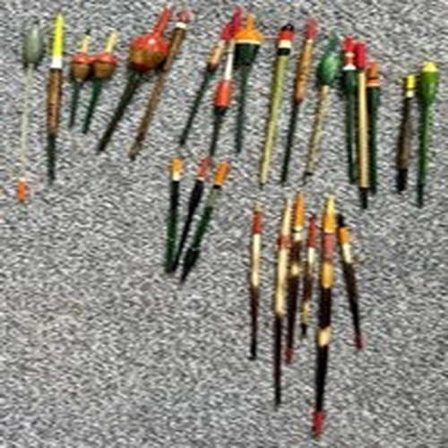26 Vintage Fishing Floats Job Lot Porcupine Quill Cork & Balsa Coarse BUNDLE