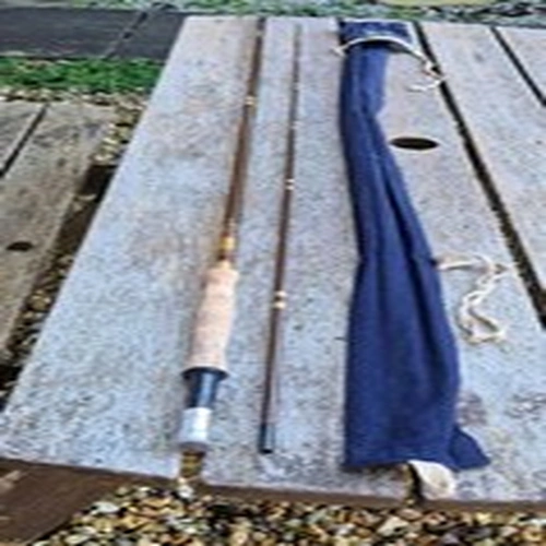 A VINTAGE  HARDY  FIBALITE PERFECTION 9FT #6 COMES IN CORRECT MAKERS BAG