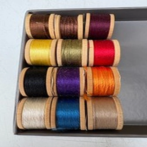 Pearsalls Marabou Fly Tying Silk - 12 Wooden Spools (Box 2)