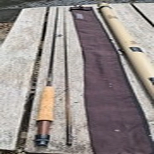 A FINE SAGE GRAPHITE III RPL 9' #6 GOOD USED CONDITION READY TO FISH WITH IN BAG