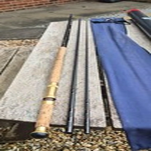 A SUPERB BRUCE AND WALKER POWERLITE SPEYCASTER 15FT 3 PIECE #10 DT LINES IN BAG