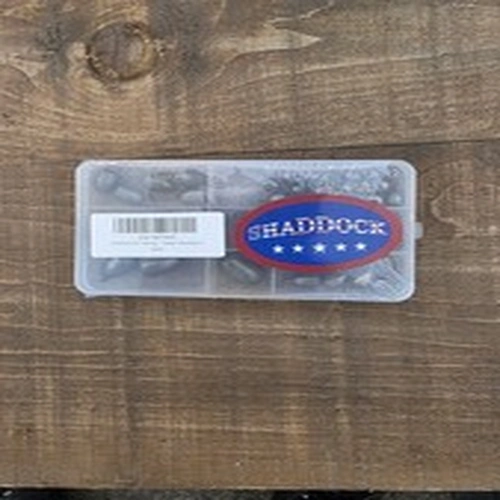 Shaddock Fishing Weights 54pcs Box Set Of Sinkers, Drop Shot Weights Tackle