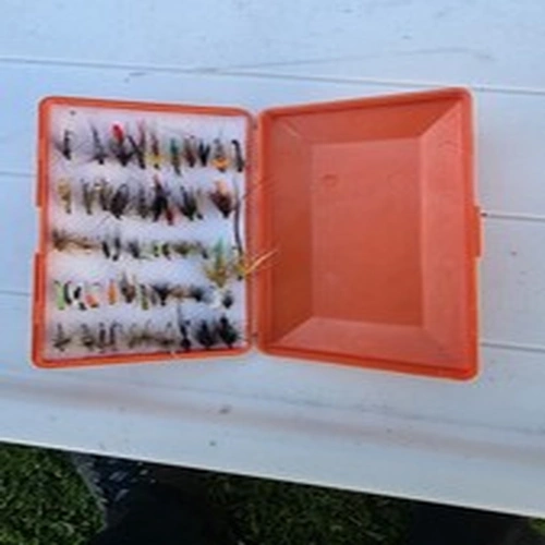 Trout Fisherman Small Pocket Fly Box Filled With River Loch Stream Fly Fishing