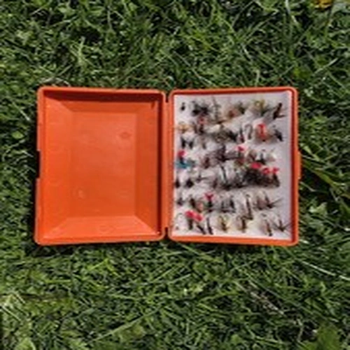Trout Fisherman Small Floating Fly Box Filled With Fly Fishing Trout River Flys