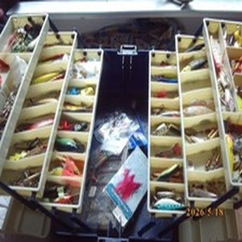 Fishing tackle and rods collection