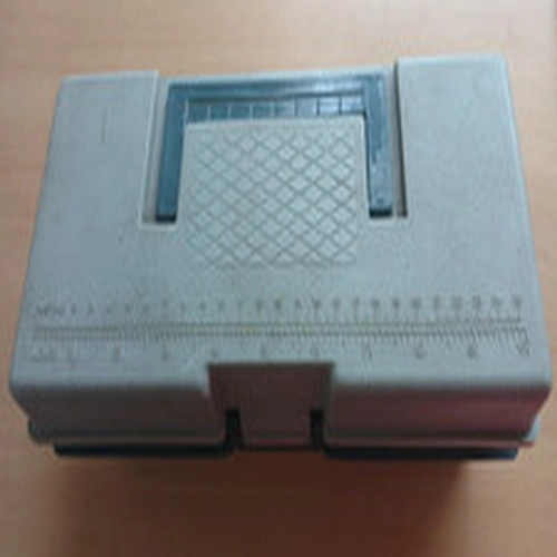 Vintage Fishing Tackle Box Ruler on Top and One Removable Multi Compartment Tray