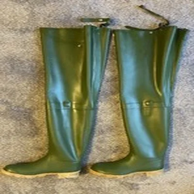 Stunning Original Uniroyal Streamfisher Rubber Waders Size 10/44 Fetish Int VGC