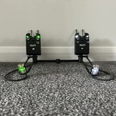Delkim EV Plus Bite Alarms x2 With Snag Ears, Illum. Indicators and Buzz Bars