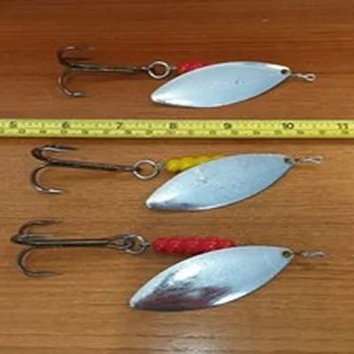 3 x MEPPS GIANT KILLER SILVER BLADE PIKE SPINNERS
