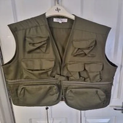 Fishing Utility Vest By Wynnster Green Size Large Vgc
