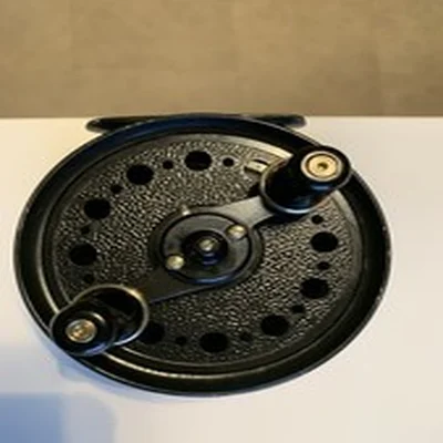 GOOD SCARCE BOXED VINTAGE J W YOUNG 4" LANDEX MOOCHING SALMON FLY REEL/CENTREPIN