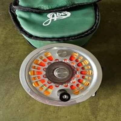 Abel Super 12 fly reel 'platinum' custom finish