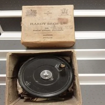 Hardy Bros LTD Antique 3 3/4 Fly Fishing Reel UNIQUA with Original Box