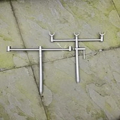 Stainless Steel 3 Rod Buzz Bars Front And Back & Bank Sticks - Carp Fishing