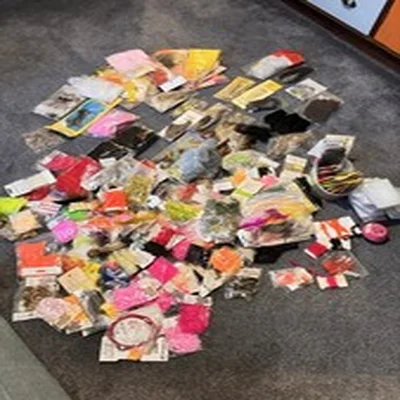 Fly Tying Materials Job Lot Feathers Hackles Fritz Loads Of Colours As Pictured