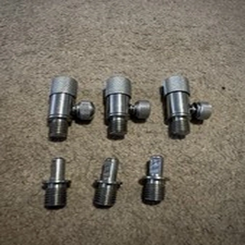 3 SOLAR TACKLE POZI LOC 'KIT OFF'QUICK FIT/RELEASE BITE ALARM ADAPTERS-STAINLESS