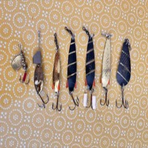 Vintage Lures Abu Toby Island Mepps Collectors Ítems Pike Trout Etc