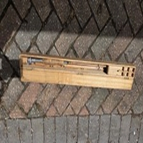 Vintage Wooden Fishing Rod 