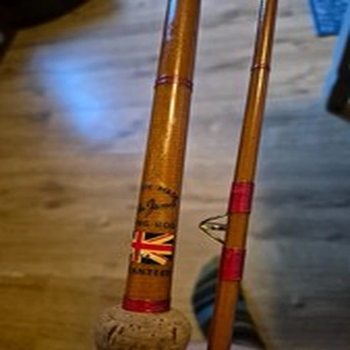 Martin James used vintage fibreglass fishing rod