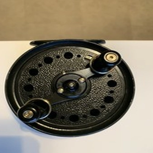 GOOD SCARCE BOXED VINTAGE J W YOUNG 4" LANDEX  FLY REEL/CENTRE PIn