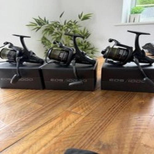 Fox EOS 10000 Carp Fishing Reels X3 With Boxes Baitrunner Tackle Korda Shimano